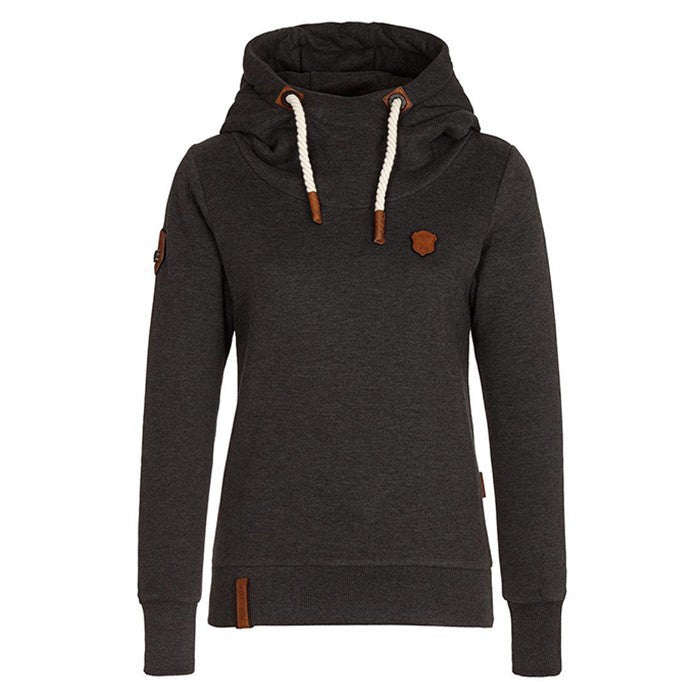 Damen lässiger Kapuzensweater mit bequemer Passform und stylischen Details EB