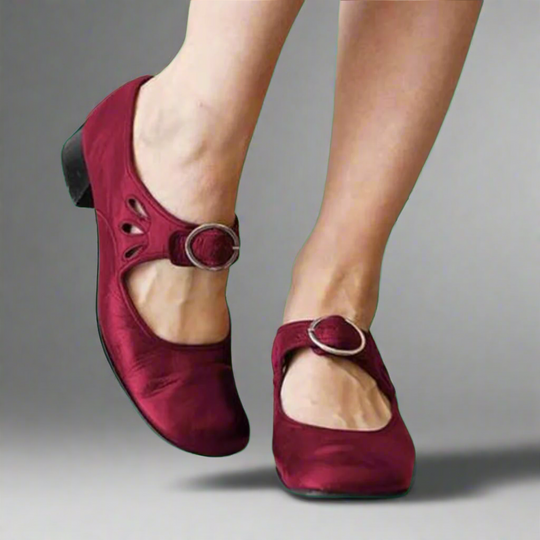 Bequeme Wedge-Sohle Orthopädische Ledersandalen EB