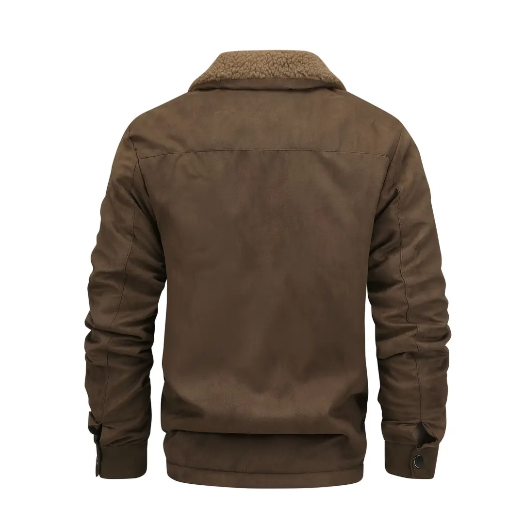 EB | Herren Outdoor-Jacke gefüttert mit Teddy & Schalkragen