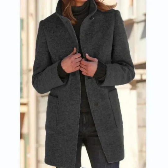 EB | Genesis Damen Winter Knopf Daunen Mantel Lässige