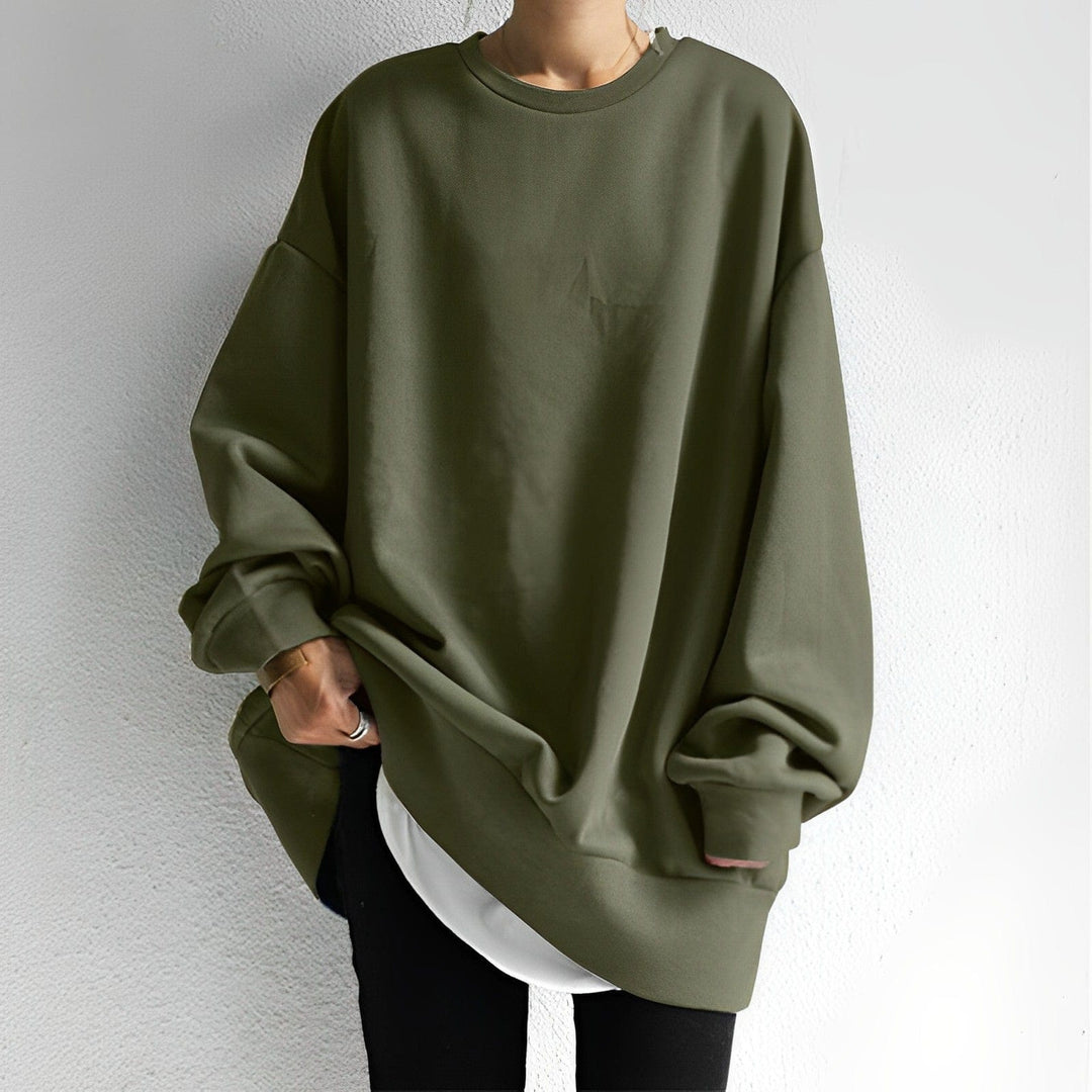 EB | Damen Oversized-Pullover mit Strukturiertem Design