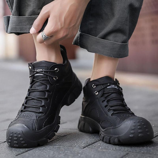 Warme und hohe Arbeitssicherheitsstiefel aus Winter Kaschmir und Stahlkappe EB