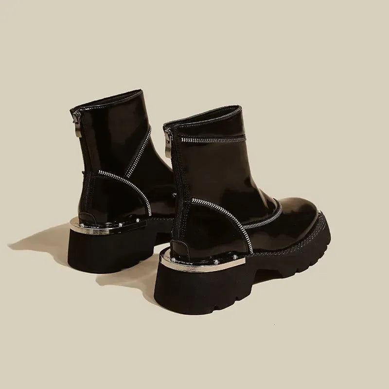 EB | Winterstiefel mit Dicker Sohle und Wasserdichtem Reißverschluss