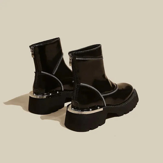 EB | Winterstiefel mit Dicker Sohle und Wasserdichtem Reißverschluss
