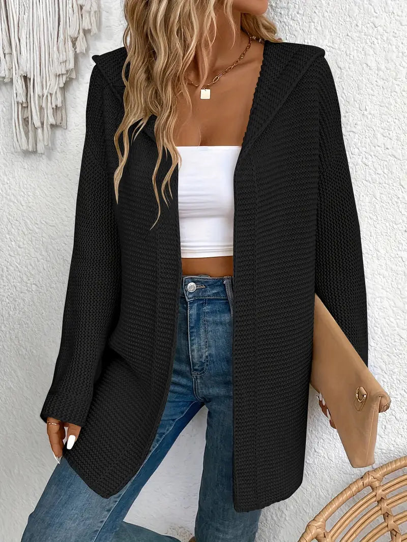 EB | Strickjacke mit Angriffsbereiter Kapuze