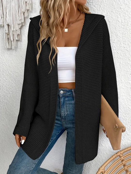 EB | Strickjacke mit Angriffsbereiter Kapuze