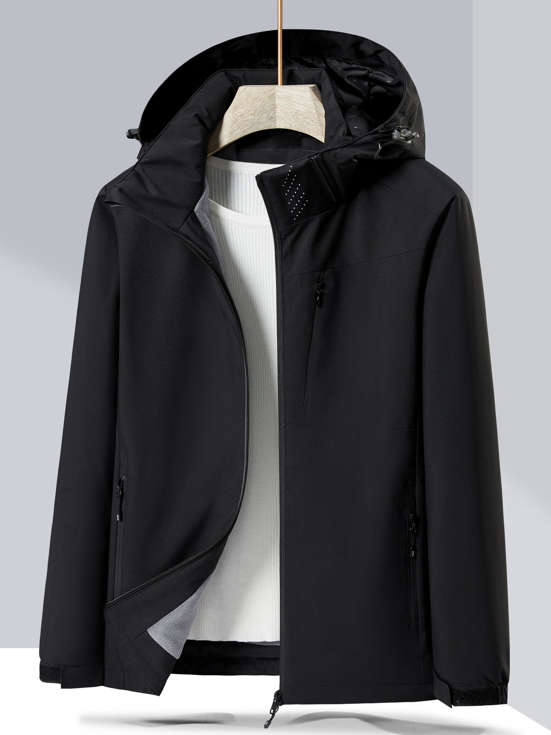 EB | Wasserdichter Winter-Casual mit Kapuze und Fleece-Futter für Frauen Ideal für Herbst und Winter