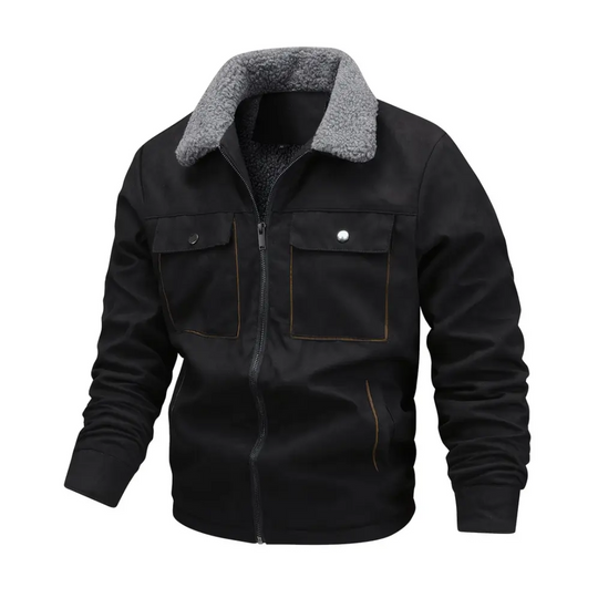 EB | Herren Outdoor-Jacke gefüttert mit Teddy & Schalkragen