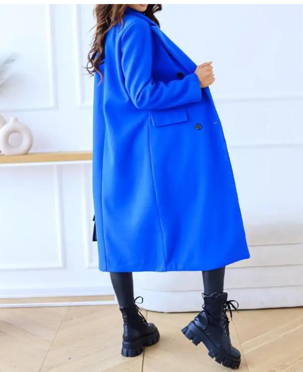EB | Lange Elegante Taillierte Trenchcoat Für Damen | Perfekt Für Herbst Und Winter