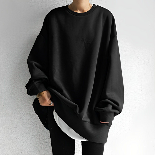 EB | Damen Oversized-Pullover mit Strukturiertem Design