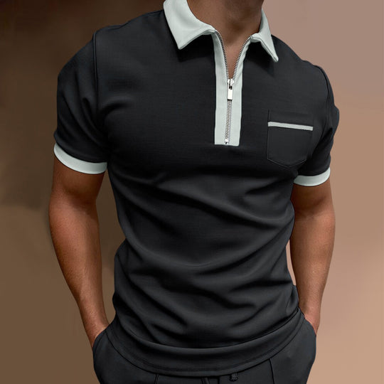 EB | Schmal geschnittenes Taschen-Poloshirt