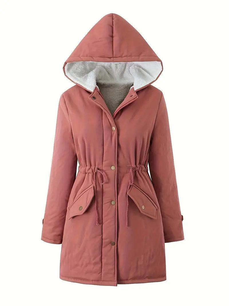 EB | Gefütterte Parkajacke mit Kapuze Winddicht und Warm Praktisches Design
