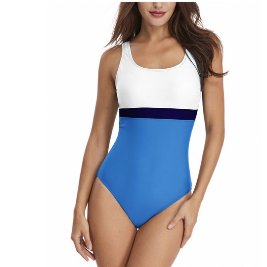 EB | Sexy dreieckiger Sport farblich passender einteiliger Badeanzug