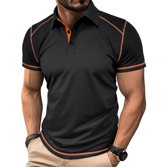EB | Kurzärmeliges Poloshirt zum Spleißen