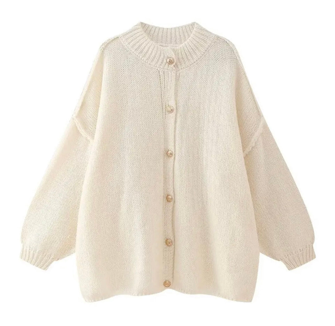 EB | Gemütlicher Oversized Strickcardigan-Pullover