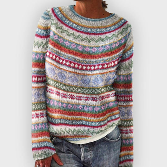 EB | Strickpullover mit Langen Ärmeln und Druck
