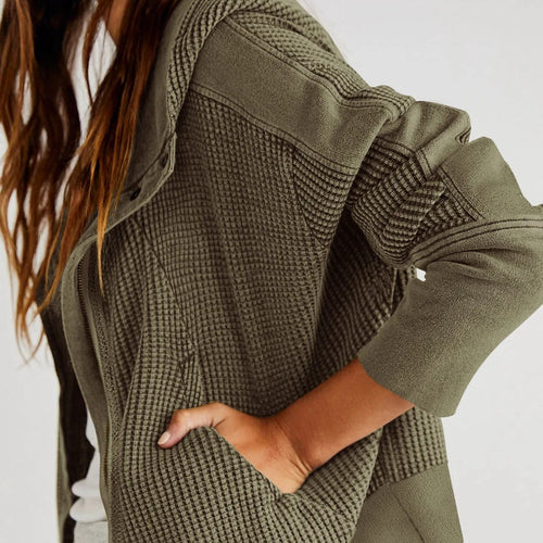 EB | Lässiger Hoodie mit Strukturiertem Gewebe Weich und Bequem Perfekt für Den Alltag