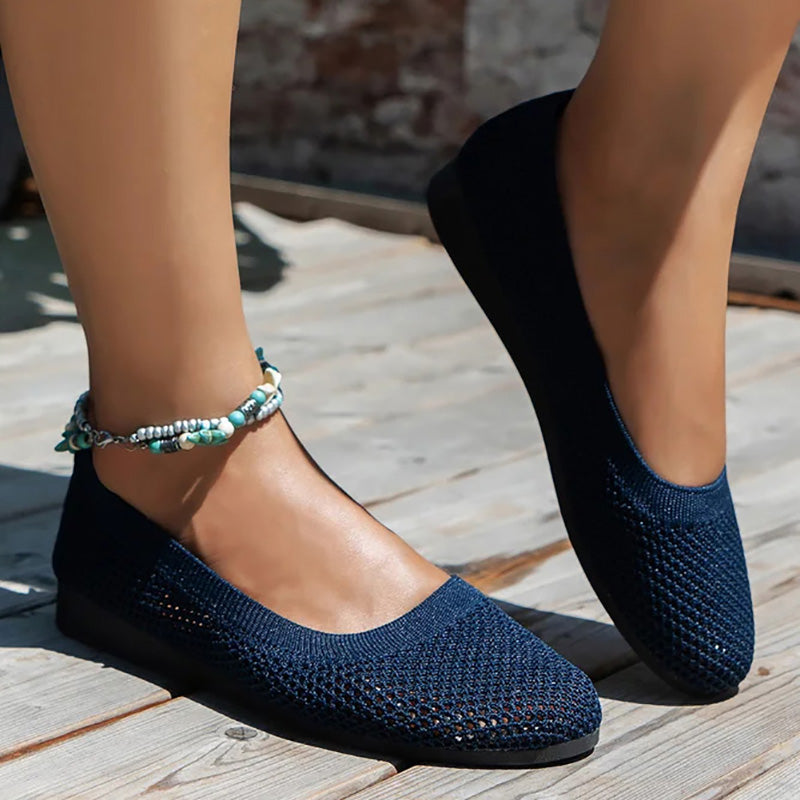 Lässige Atmungsaktive Flache Schuhe EB
