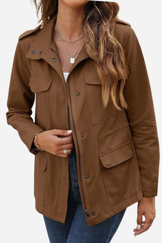 EB | Kaffeebraune Übergangsjacke