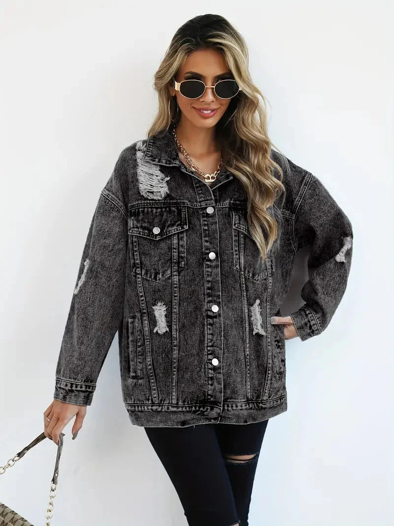 Jeansjacke in Übergröße für Damen – Agatha