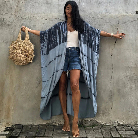 EB | Glamouröse Sonnenschutz Resort Strandkleid Cover Up