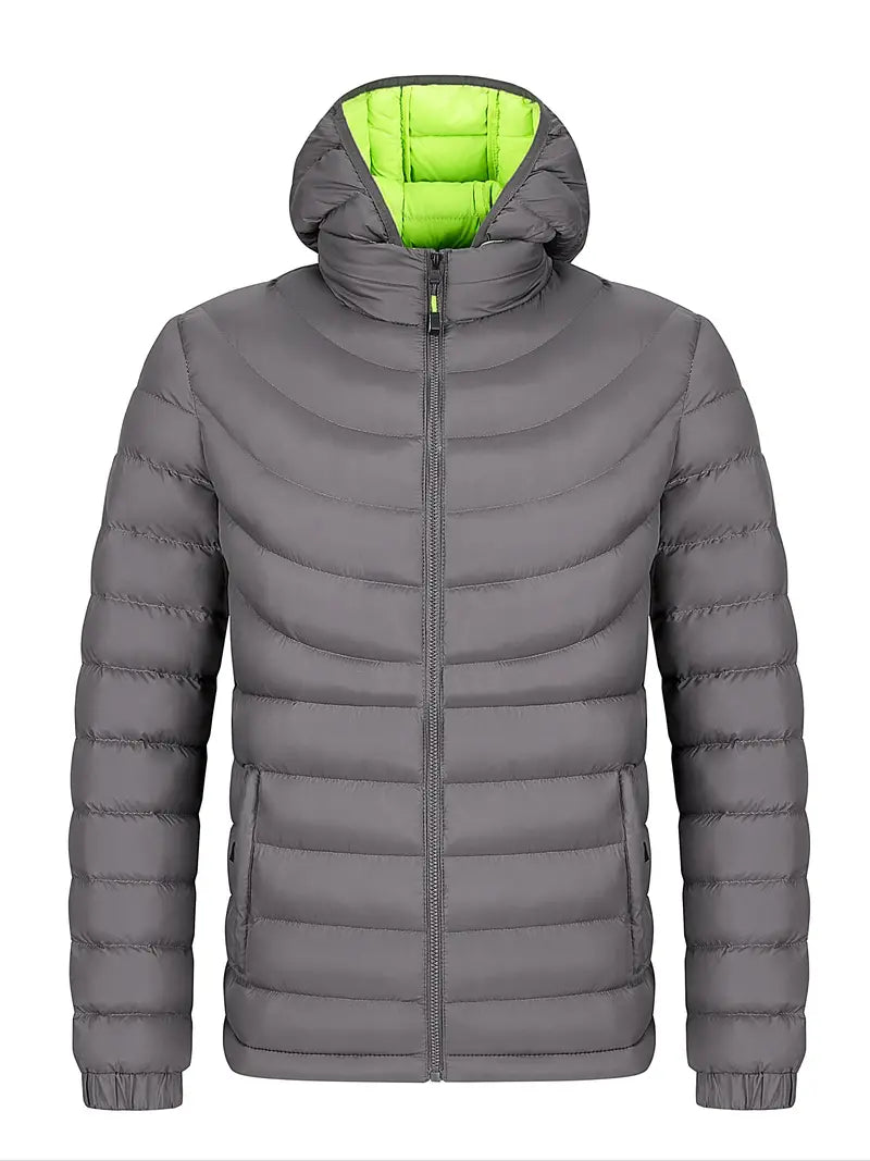 EB | Herrenjacke mit Hohem Kragen Gefüttert für Herbst und Winter