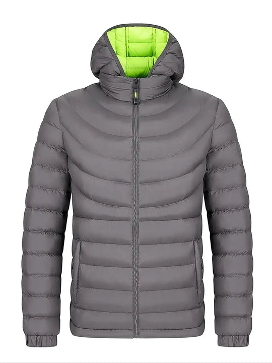 EB | Herrenjacke mit Hohem Kragen Gefüttert für Herbst und Winter