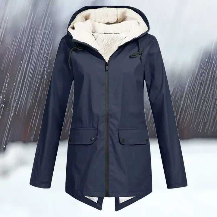 EB | Wind und Wasserdichte Jacke mit Kapuze und Verdickung