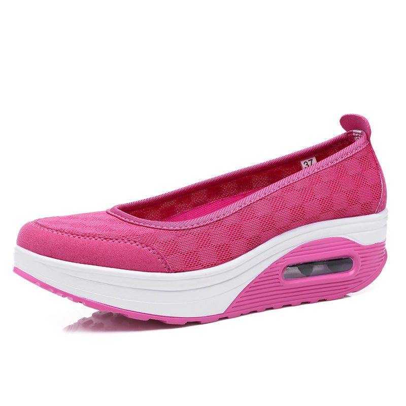 Damen Bequeme Slip-On Schuhe mit dämpfendem Fußbett und atmungsaktiver Oberfläche EB