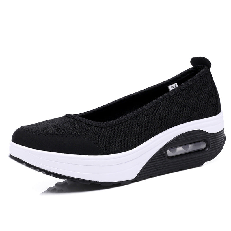 Damen Komfortable Slip-On Sneakers mit dämpfendem Air-Cushion-System EB