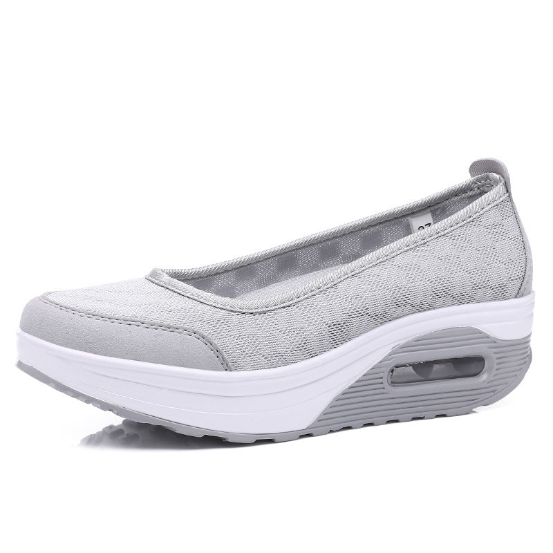 Damen Bequeme Slip-On Schuhe mit dämpfendem Fußbett und atmungsaktiver Oberfläche EB