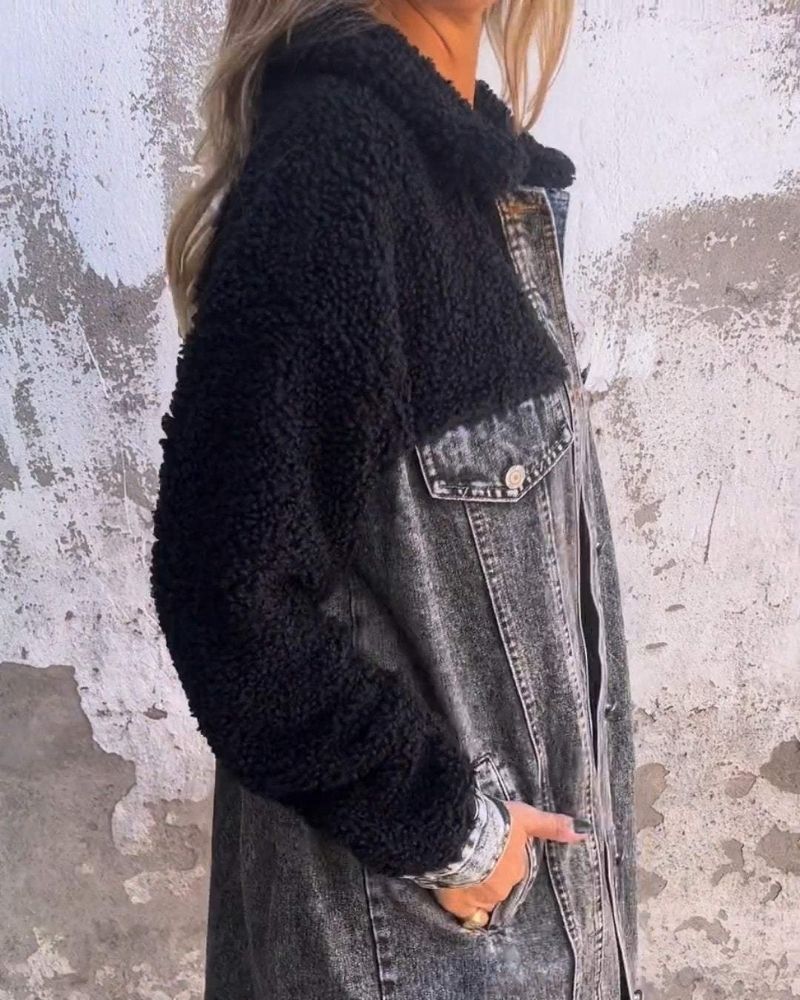 EB | Revers Einreiher Denim Jacke