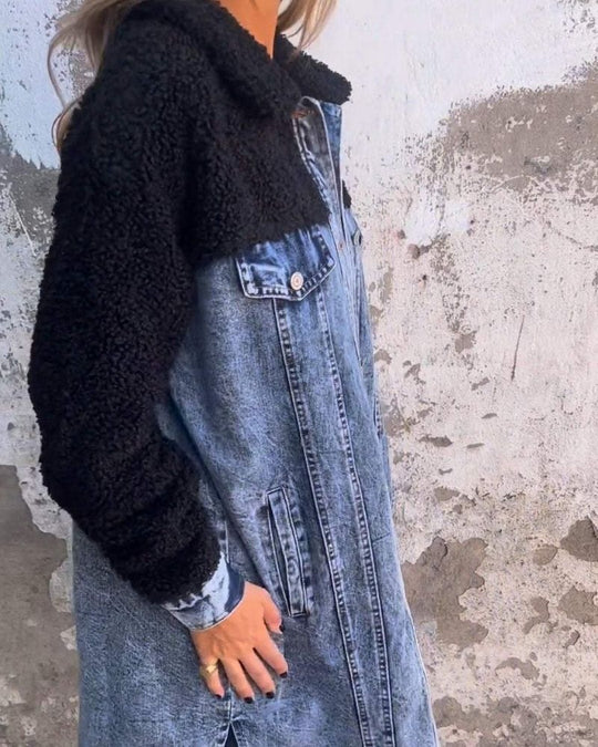 EB | Revers Einreiher Denim Jacke
