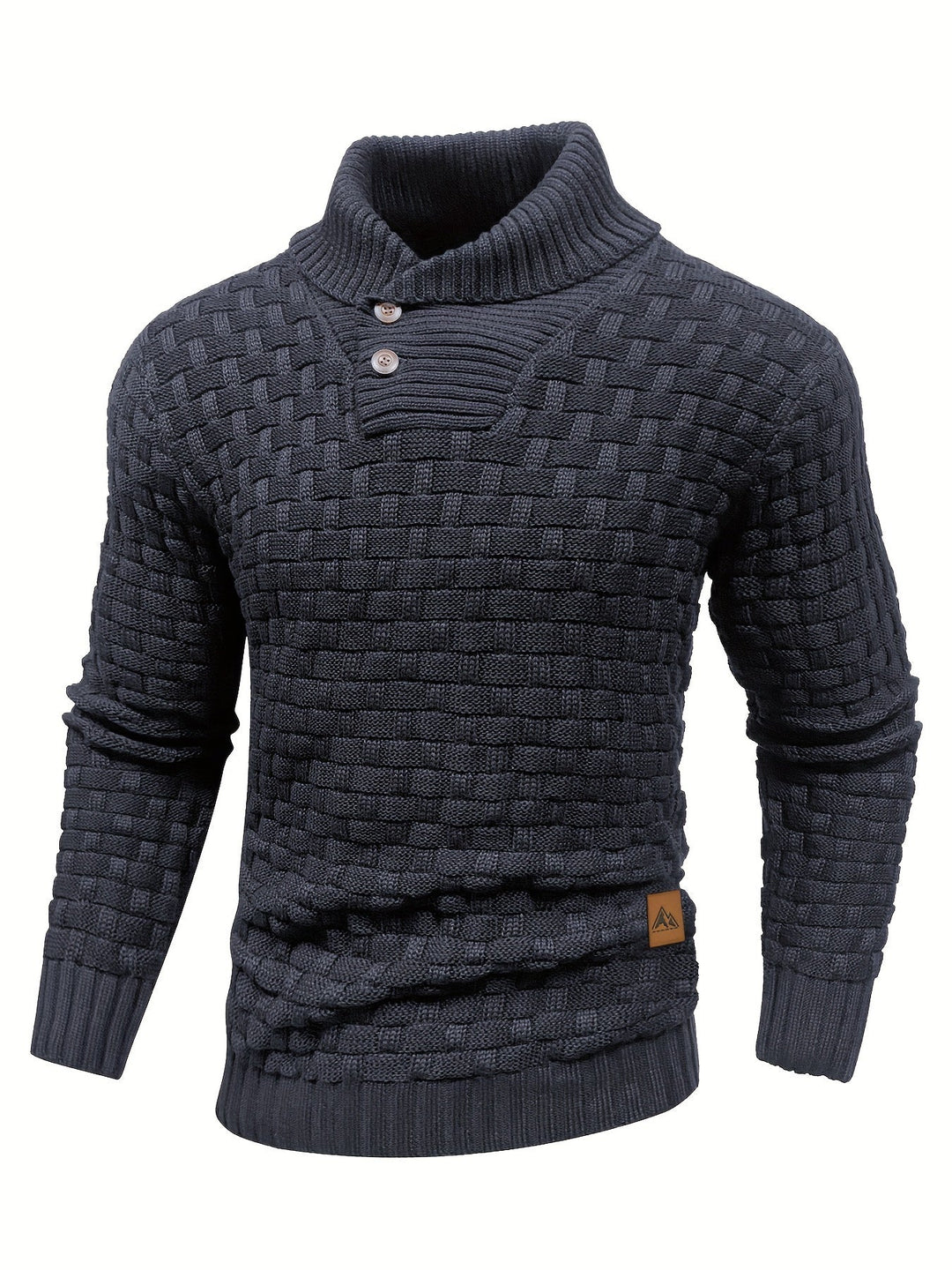 EB | Strickpullover mit Geflochtenem Muster Klassisch und Bequem Perfekt für Den Alltag