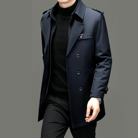 EB | Herren Doppelreiher Trenchcoat