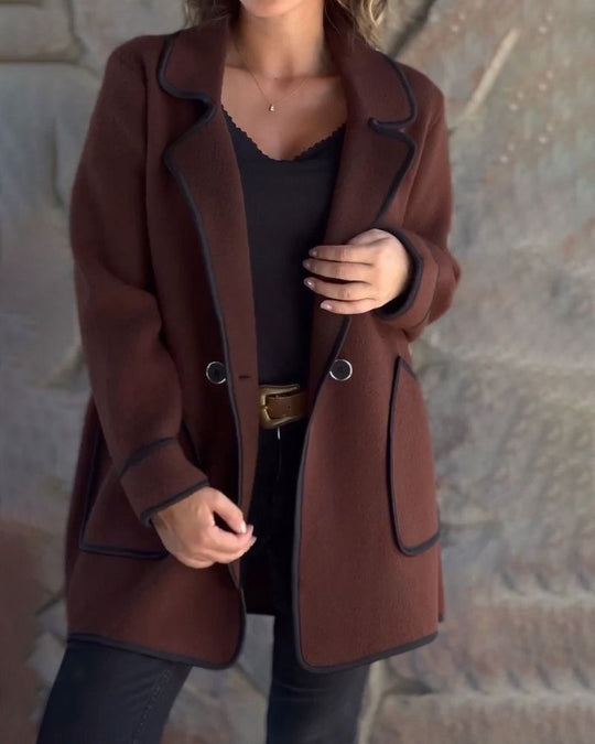 EB | Kontrastfarbe Lässige Jacke