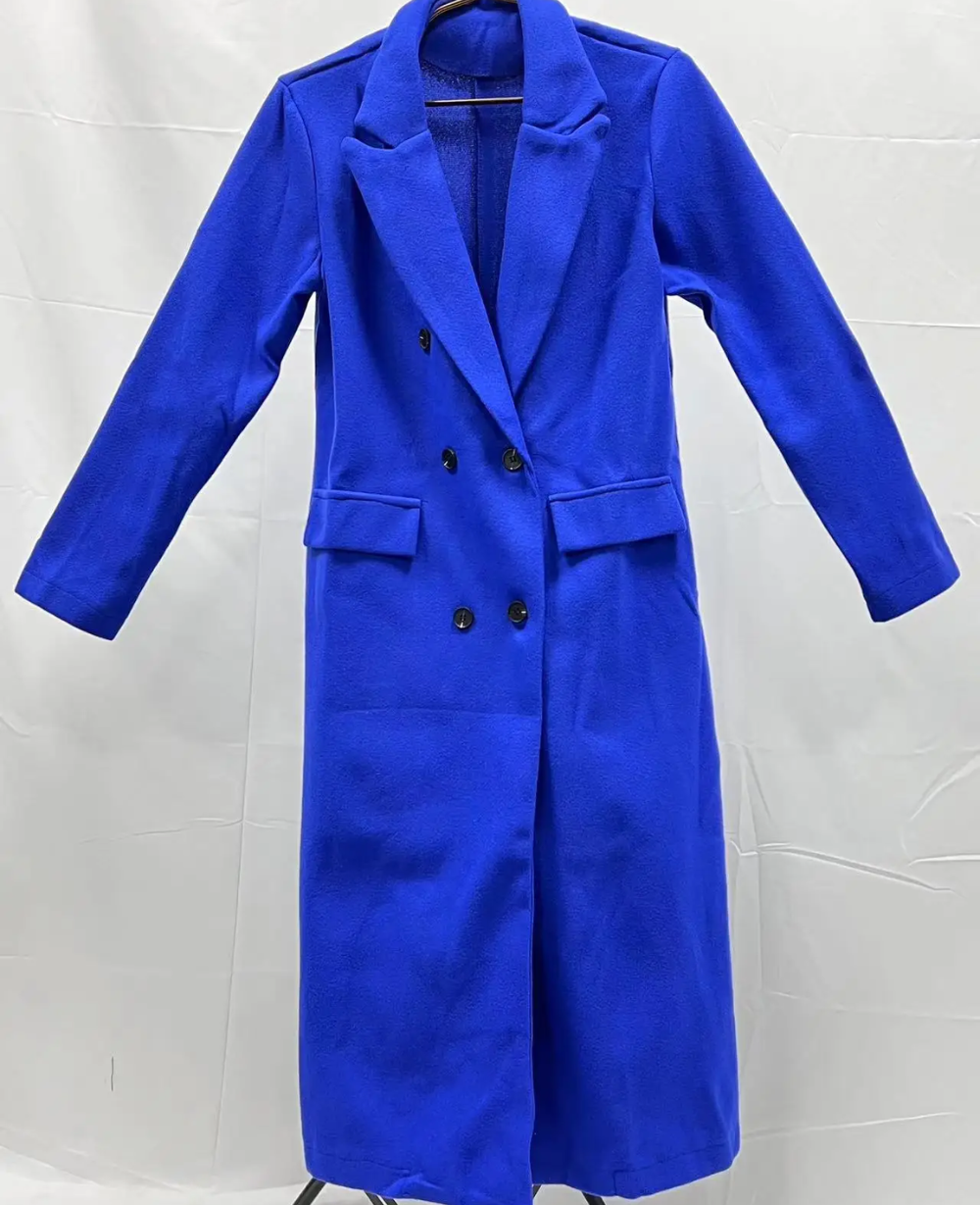EB | Lange Elegante Taillierte Trenchcoat Für Damen | Perfekt Für Herbst Und Winter