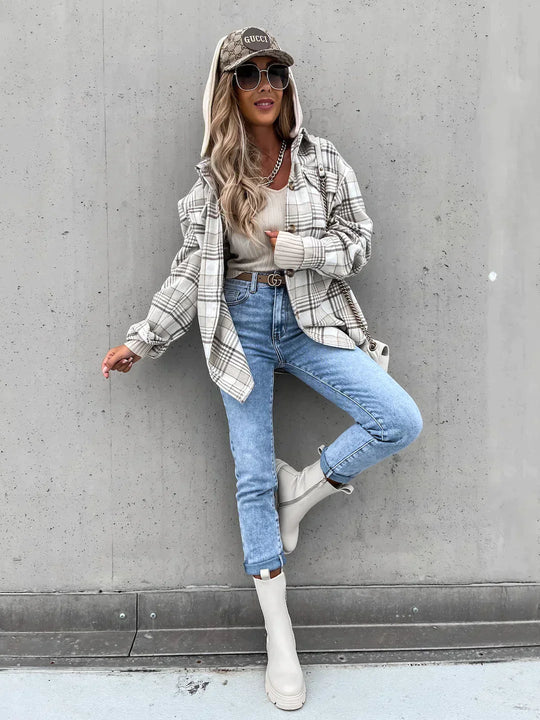 EB | Damenjacke mit Abnehmbarer Kapuze