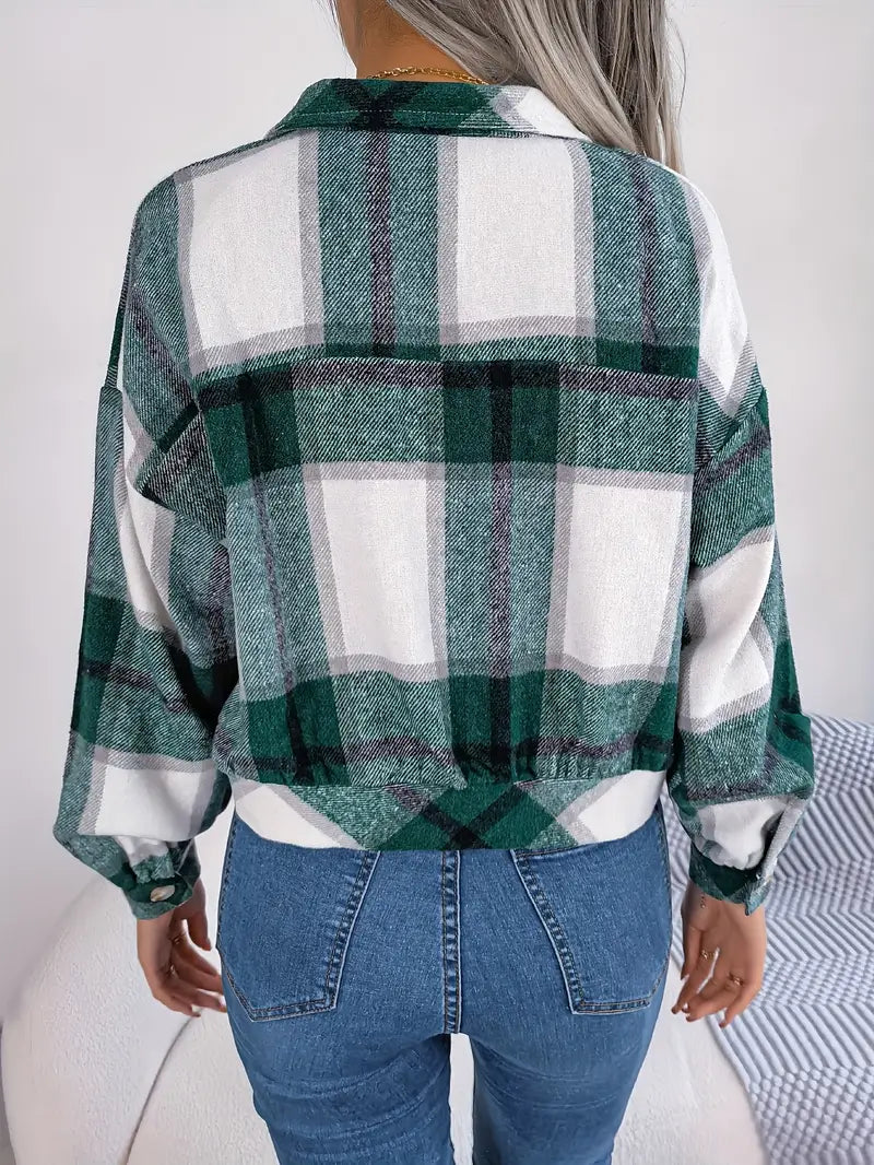 EB | Karierte Flanelljacke - Kurzschnitt