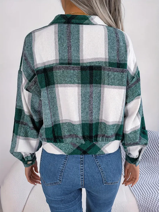 EB | Karierte Flanelljacke - Kurzschnitt