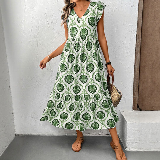 EB | Kleid mit tiefem V-Ausschnitt