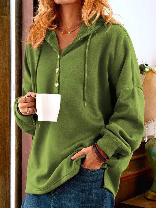 EB | Pullover mit Kapuze und Knöpfen
