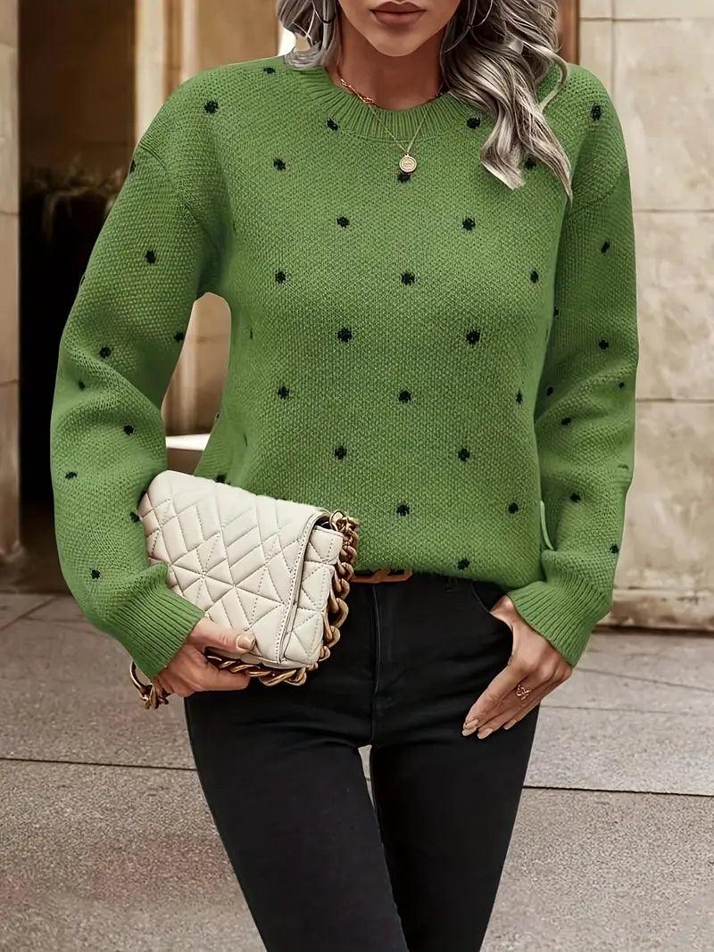 EBMode – langärmliger poker-dot-pullover