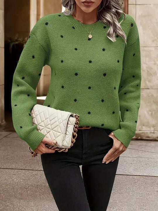 EBMode – langärmliger poker-dot-pullover