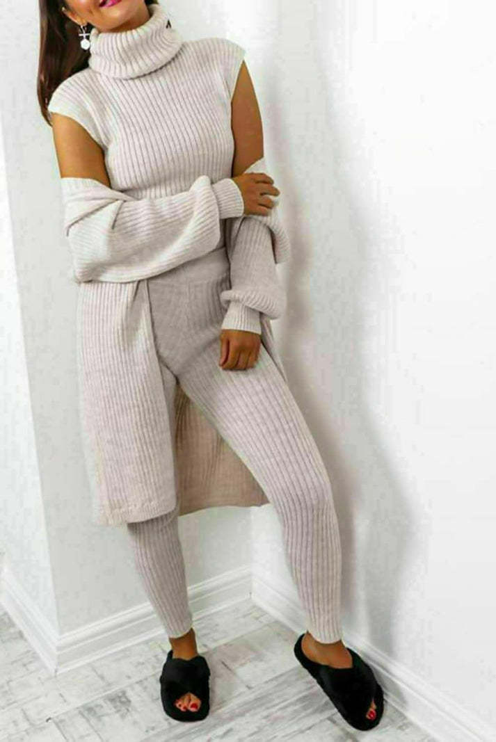 EB | 3-Teiliges Strick-Loungewear