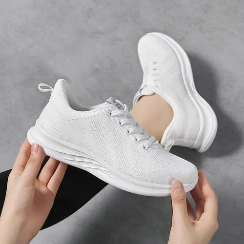 Reinweiße Sportliche Sneakers EB