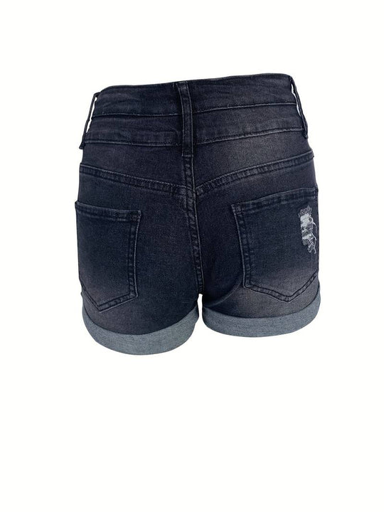 EB | Gerippte Jeansshorts für Frühling/Sommer