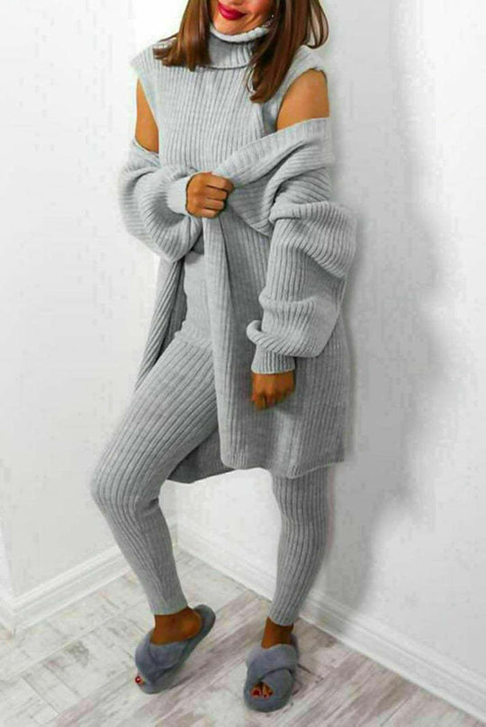 EB | 3-Teiliges Strick-Loungewear