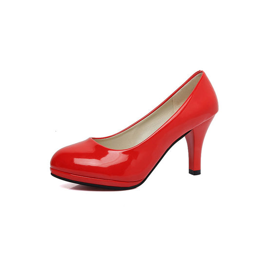Damen nan elegante Brautpumps mit abgerundeter Vorderkappe, gepolstertem Komfortfußbett und schlankem Kegelabsatz EB