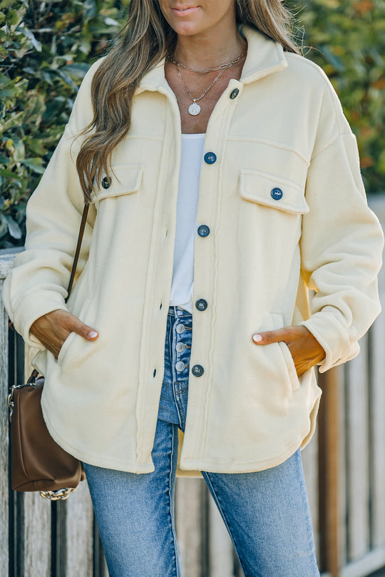EB | Lässige Fleecejacke mit Taschen Weich und Warm Perfekt für Kühl Tage